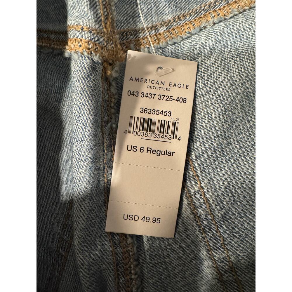 American Eagle Women’s 90’s Low Rise Straight Jean Size 6 - Picture 7 of 12
